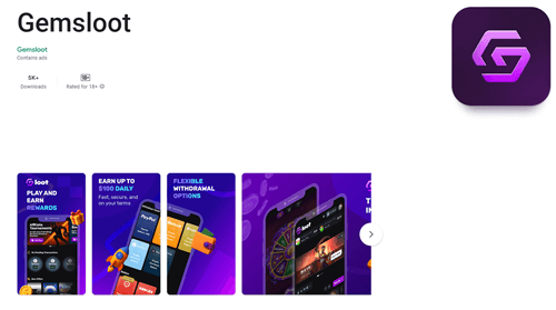Gemsloot Android app