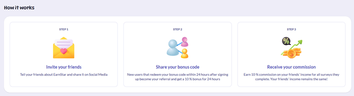 EarnStar referral program