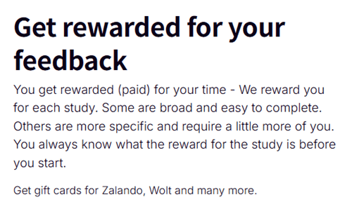 Payout option of Preely