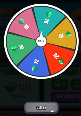 Quizmatch Spin-the-Wheel game