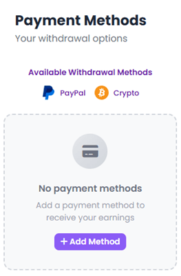 Earnne payout options