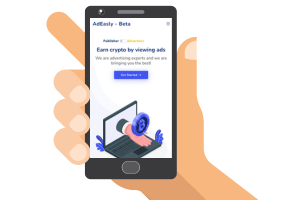 AdEasly on a mobile phone